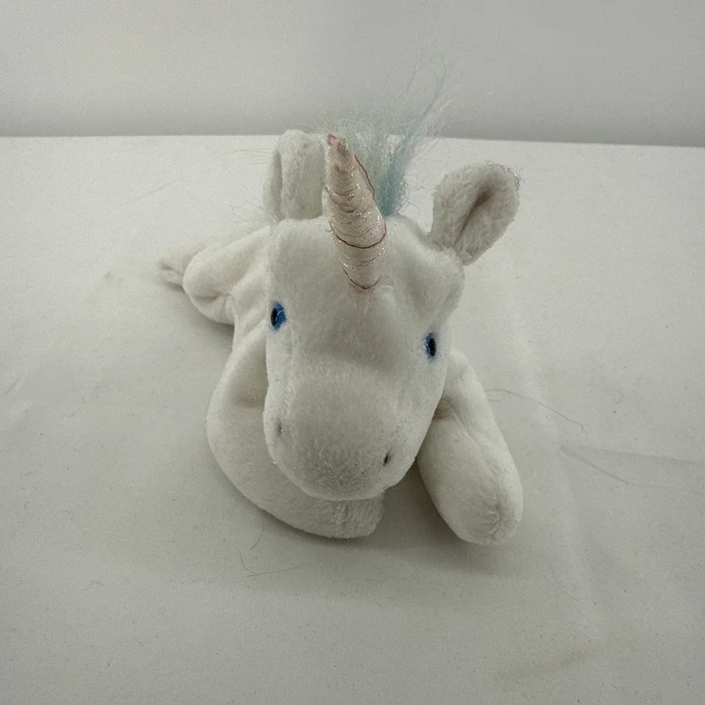 Ty Beanie Baby Mystic 1993 (5-21-1994) P.E. Pellets Plush Stuffed Animal Unicorn